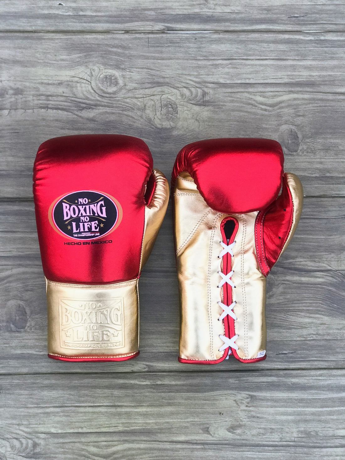 Customizable Red and Gold No Boxing No Life Boxing Sets With Cheeks Head Guard