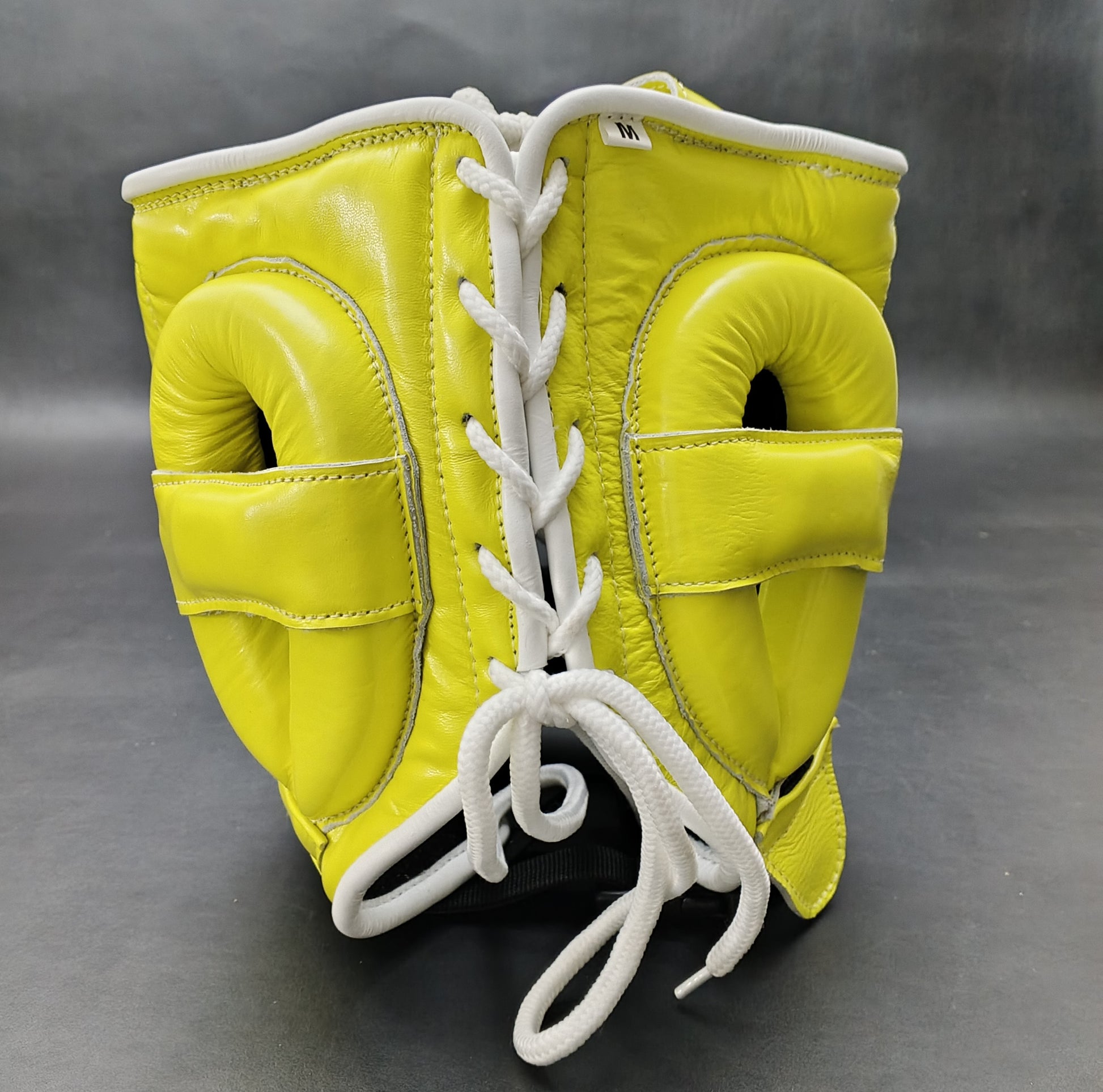 Customizable Yellow Winning Boxing Sets With Nose Bar Head Guard