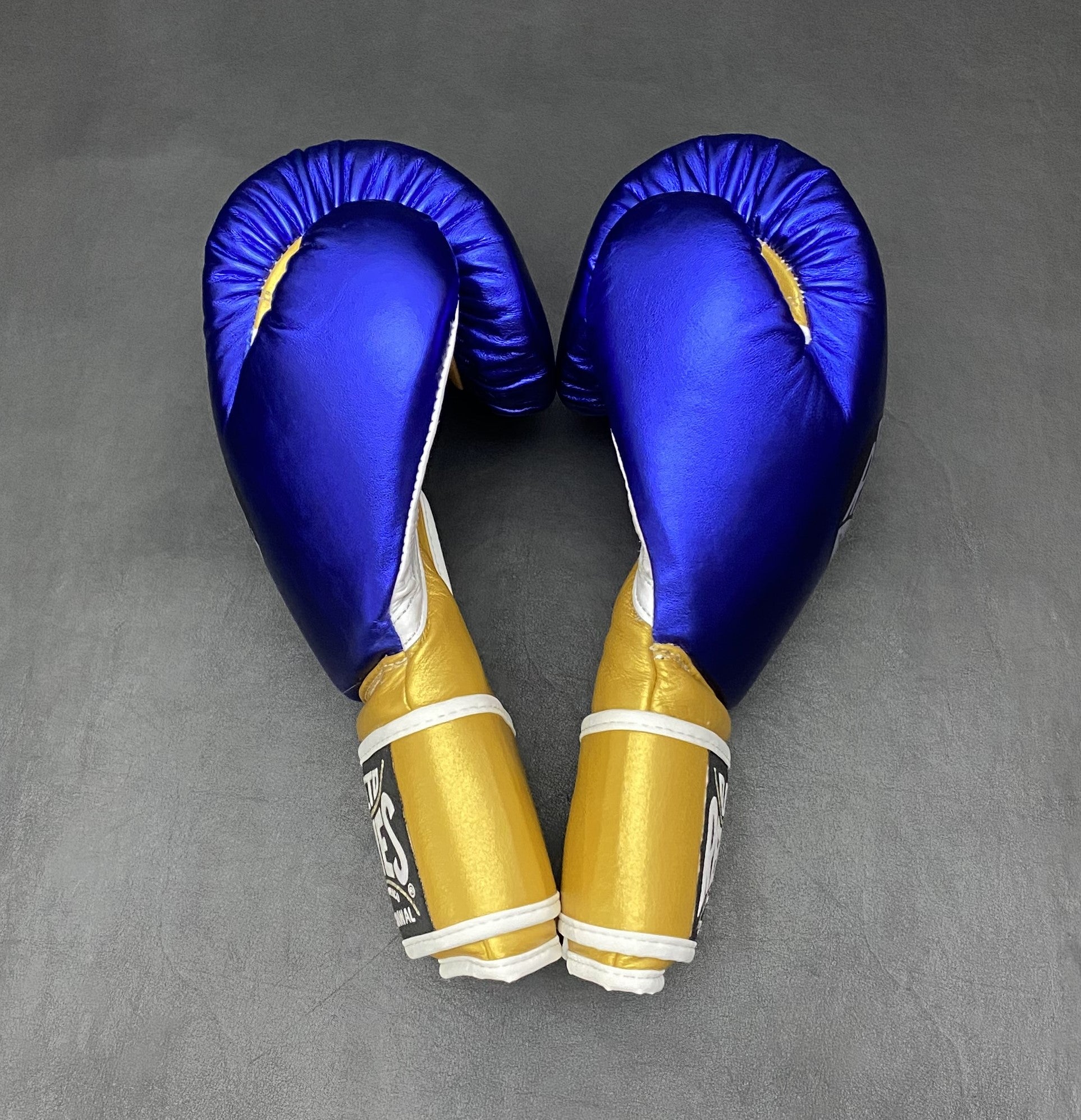 Customizable Blue and Gold Cleto Reyes Boxing Gloves, Cleto Reyes Velcro Boxing Gloves, Christmas Gift for Men's and Women's, Thanksgiving Gifts for Him and Her