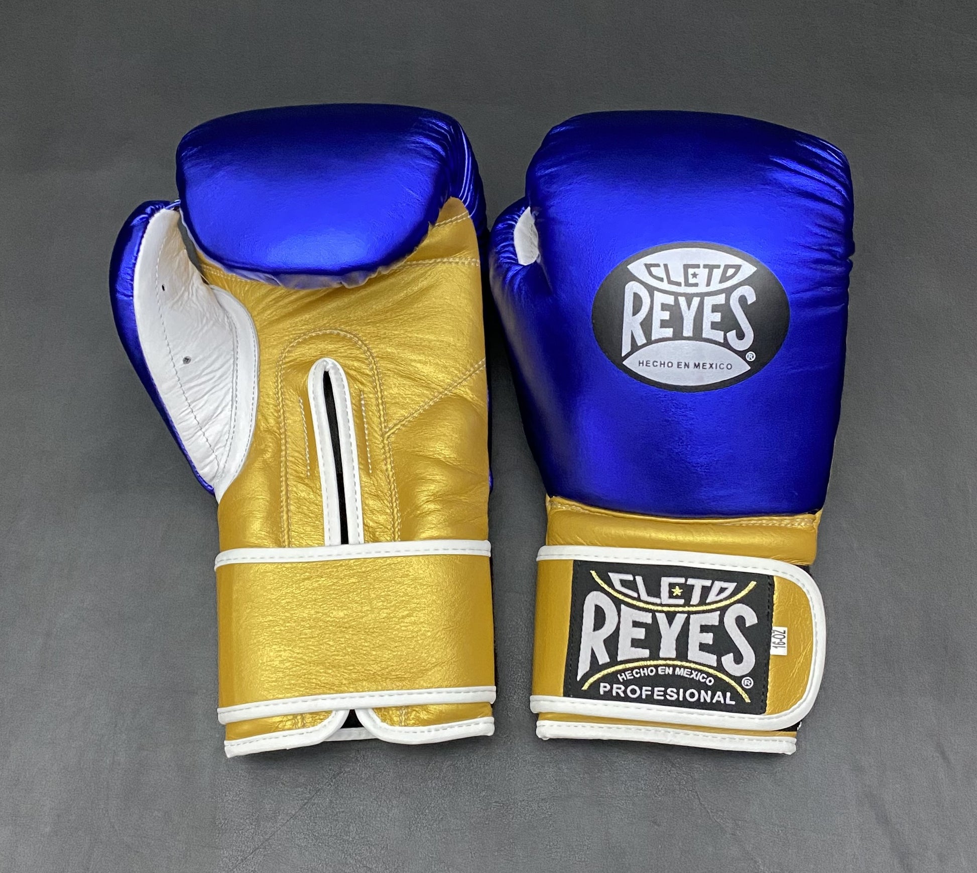 Customizable Blue and Gold Cleto Reyes Boxing Gloves, Cleto Reyes Velcro Boxing Gloves, Christmas Gift for Men's and Women's, Thanksgiving Gifts for Him and Her