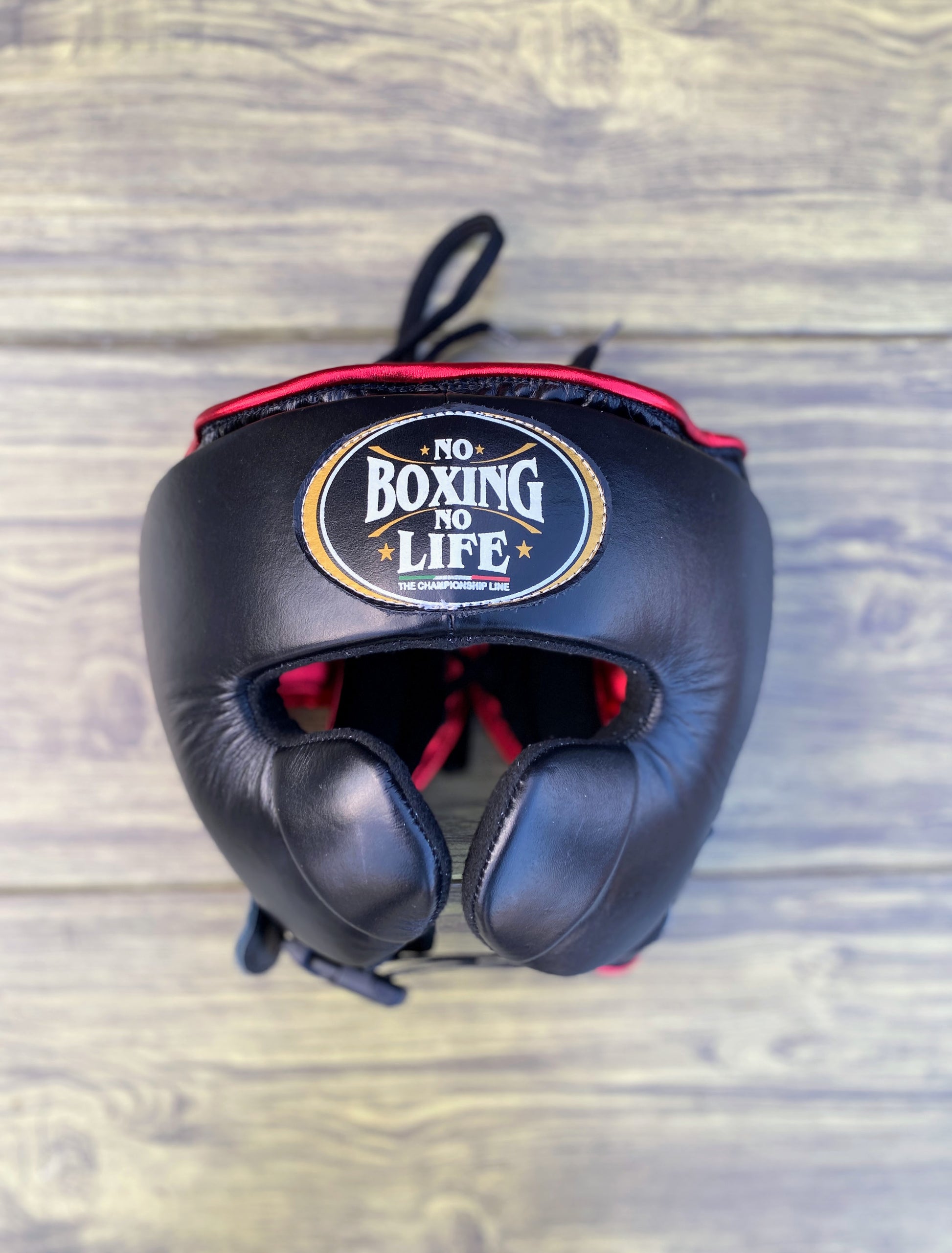 Customizable Red and Black No Boxing No Life Boxing Sets With Cheeks Head Guard
