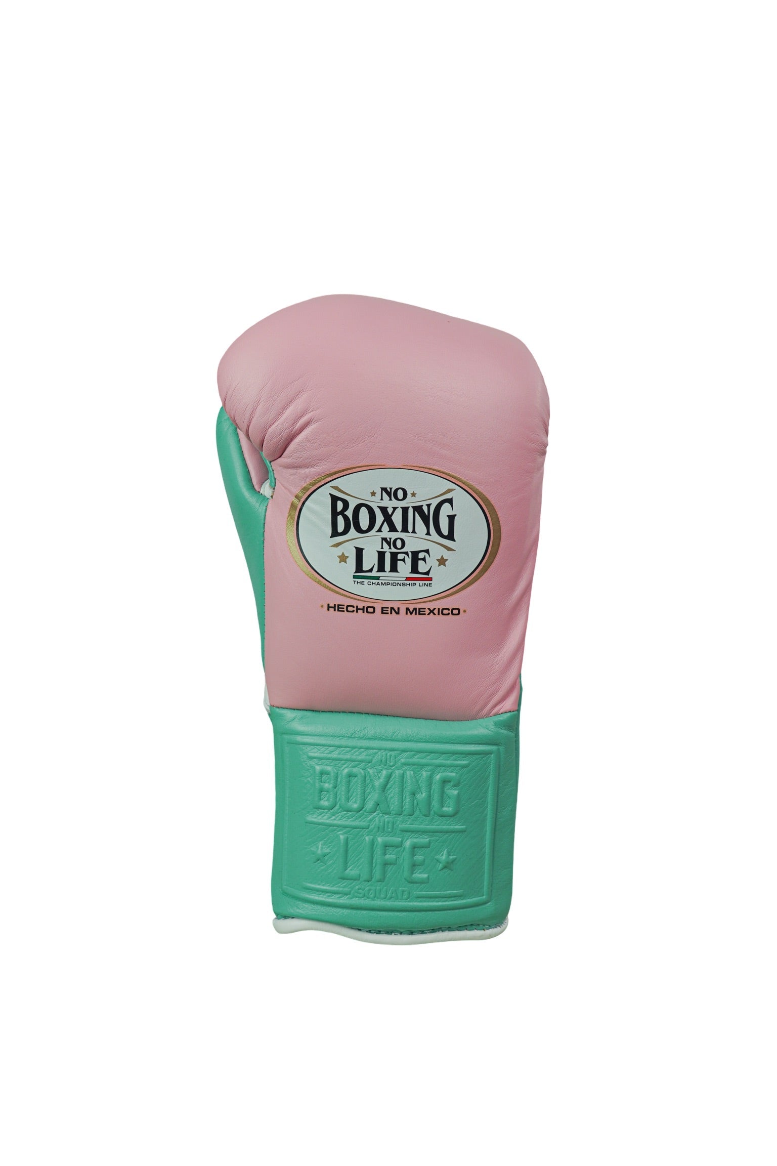 No Boxing No Life Fight Gloves - Pink/ Tiffany/ White