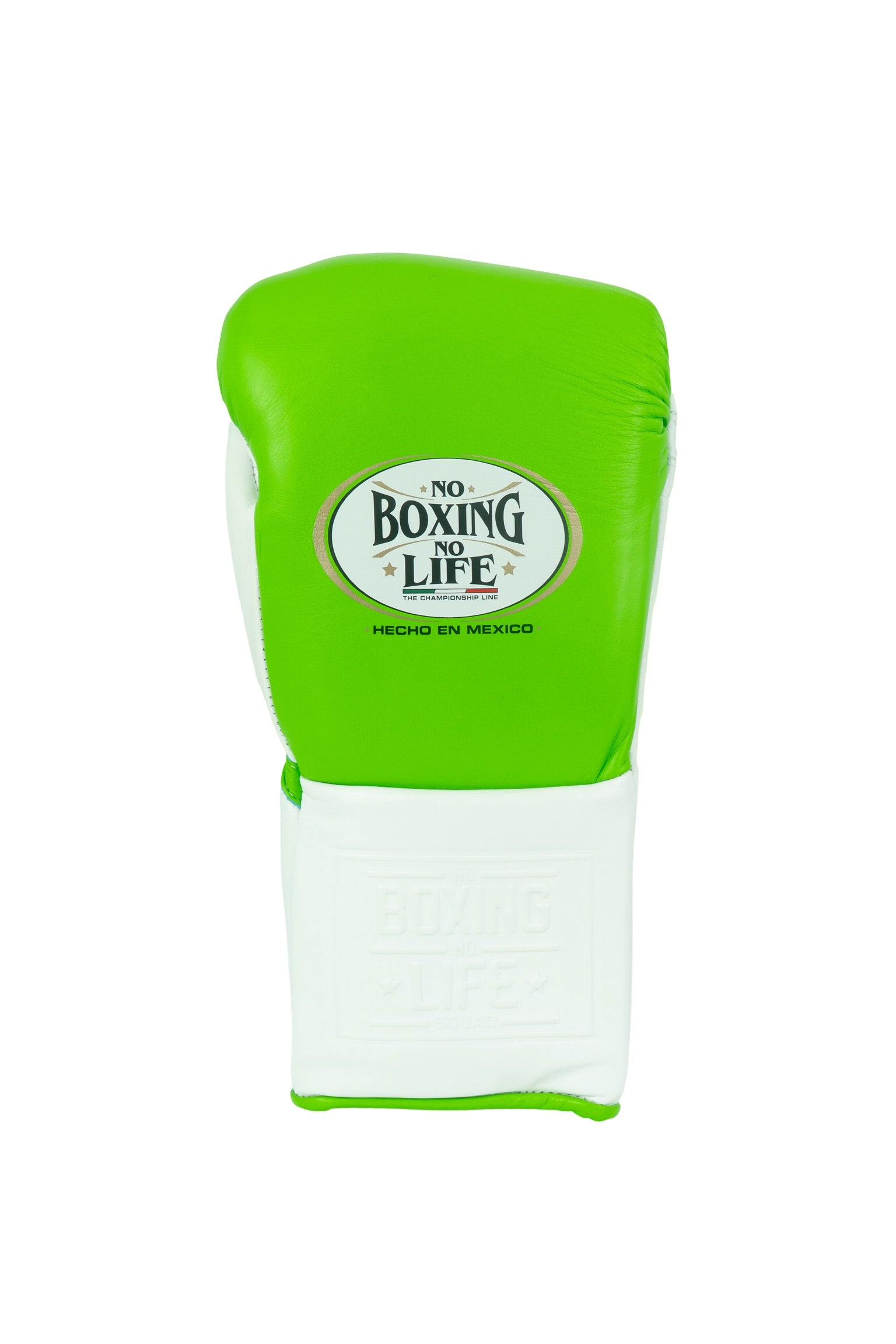 Customizable Apple Green and White No Boxing No Life Boxing Gloves, No Boxing No Life Lace Up Boxing Gloves, Christmas Gift for Men's and Women's, Thanksgiving Gifts for Him and Her