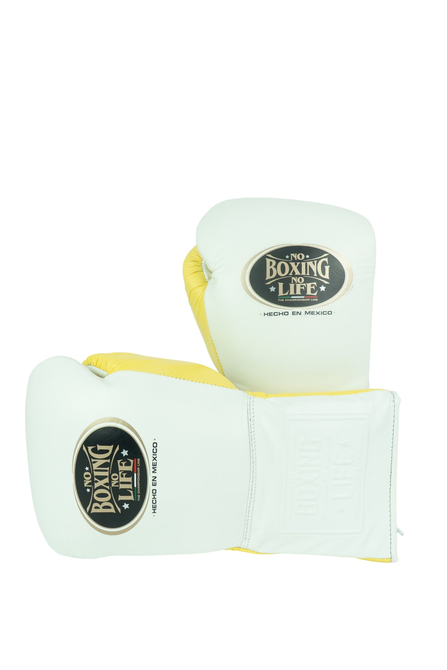 Customizable White and Yellow No Boxing No Life Boxing Gloves, No Boxing No Life Lace Up Boxing Gloves, Christmas Gift for Men's and Women's, Thanksgiving Gifts for Him and Her
