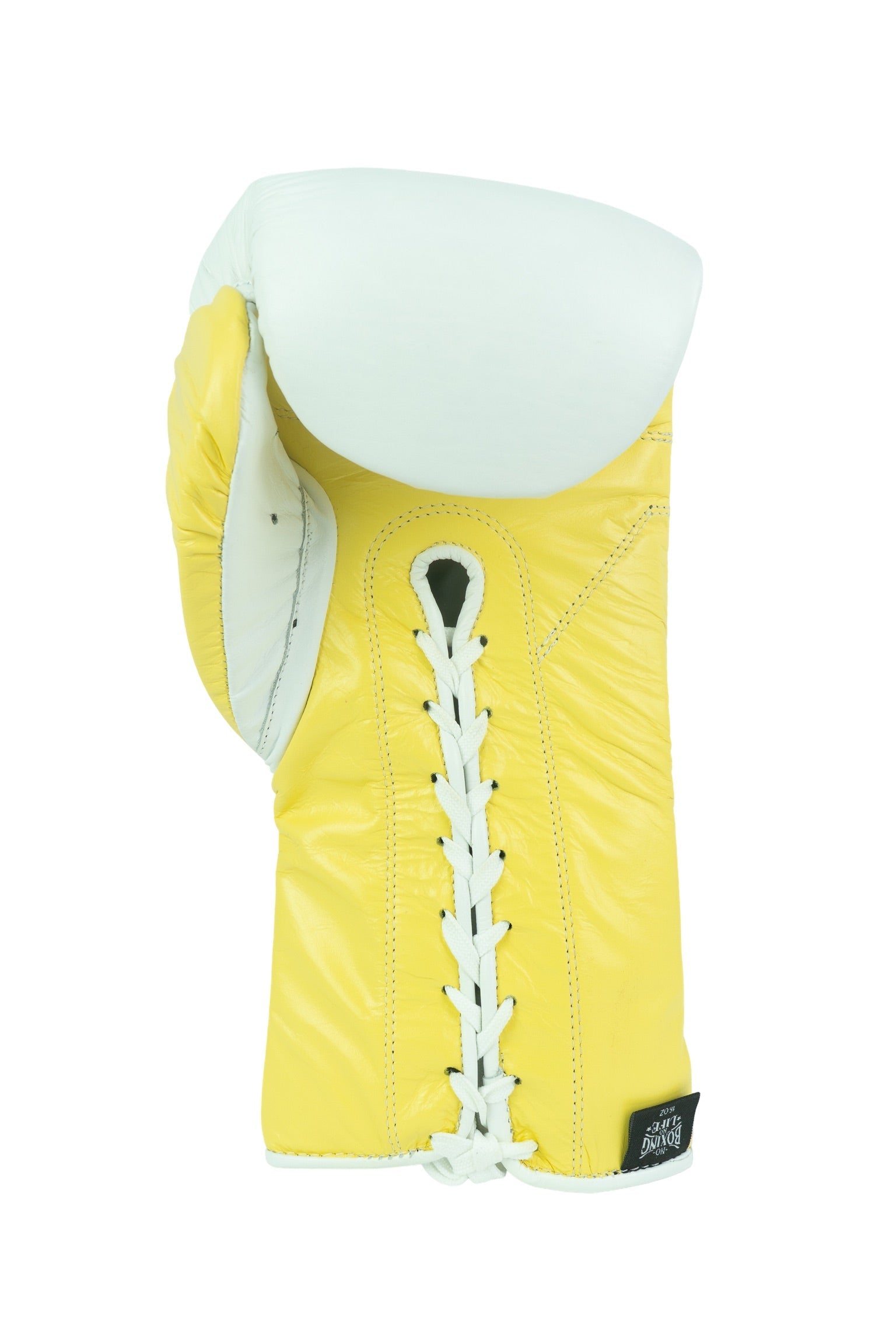 Customizable White and Yellow No Boxing No Life Boxing Gloves, No Boxing No Life Lace Up Boxing Gloves, Christmas Gift for Men's and Women's, Thanksgiving Gifts for Him and Her