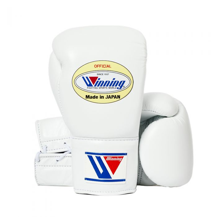 White Winning Boxing Gloves, Pro Winning Lace up Boxing Gloves, Christmas Gift for Men's and Women's, Thanksgiving Gifts for Him and Her - White