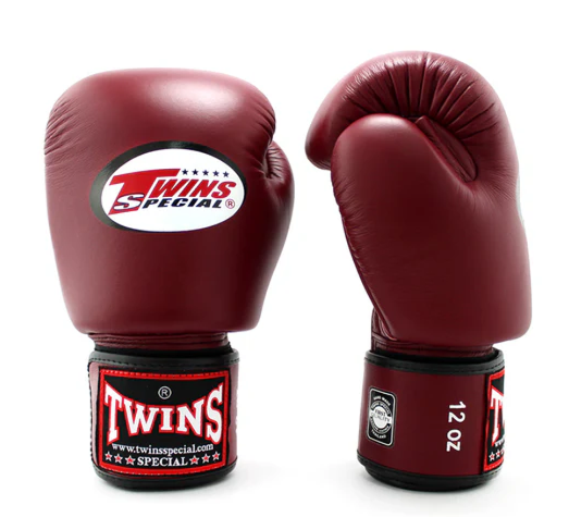Customizable Maroon Twins Boxing Gloves, Twins Velcro Boxing Gloves, Christmas Gift for Men's and Women's, Thanksgiving Gifts for Him and Her