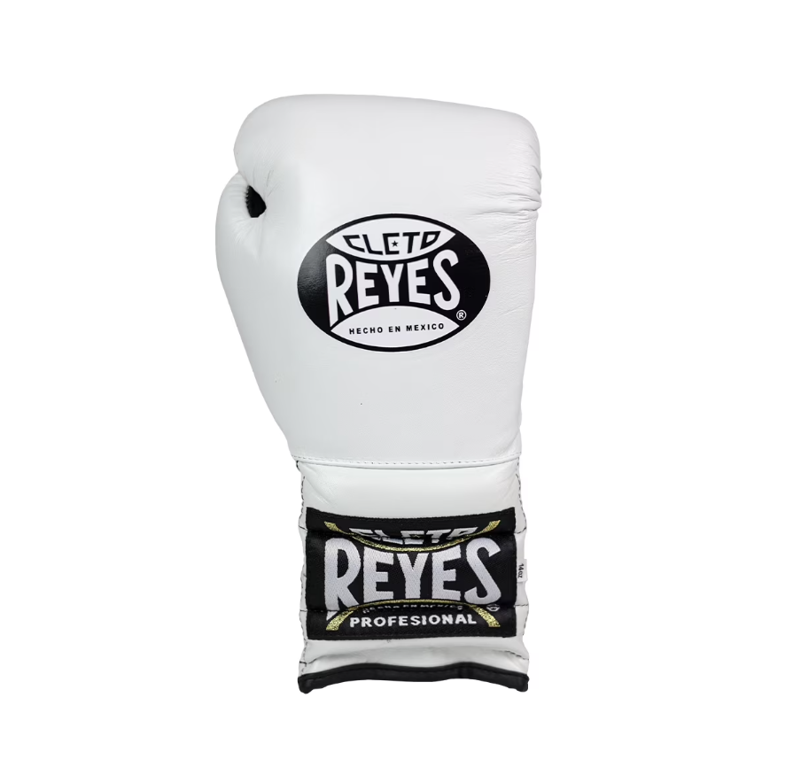 Customizable White Cleto Reyes Boxing Gloves, Cleto Reyes Lace Up Boxing Gloves
