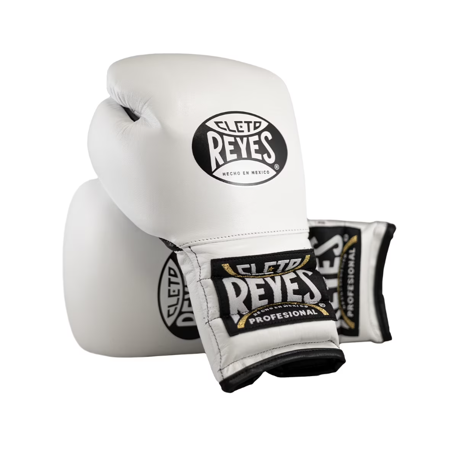 Customizable White Cleto Reyes Boxing Gloves, Cleto Reyes Lace Up Boxing Gloves