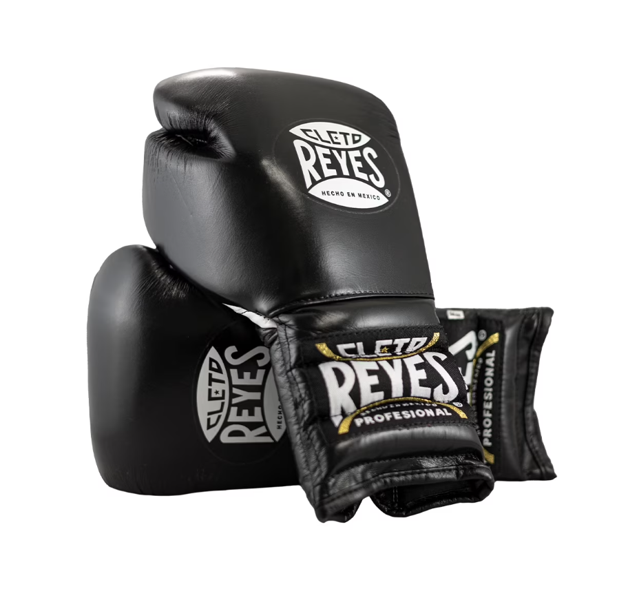 Customizable Black Cleto Reyes Boxing Gloves, Cleto Reyes Lace Up Boxing Gloves