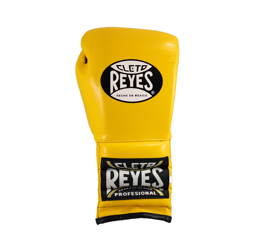 Customizable Yellow Cleto Reyes Boxing Gloves, Cleto Reyes Lace Up Boxing Gloves