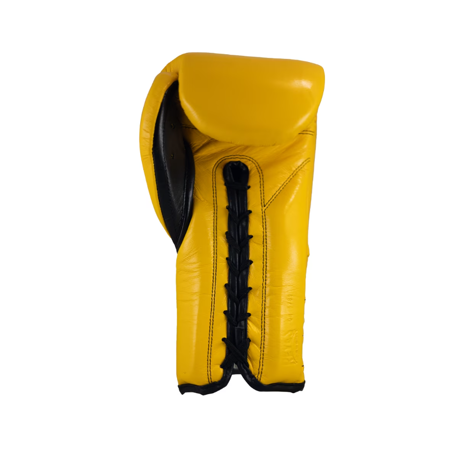 Customizable Yellow Cleto Reyes Boxing Gloves, Cleto Reyes Lace Up Boxing Gloves