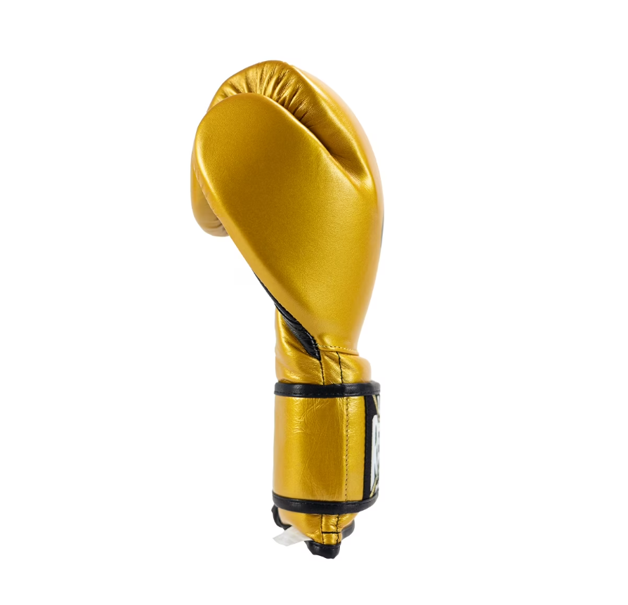 Customizable Gold Cleto Reyes Boxing Gloves, Cleto Reyes Velcro Boxing Gloves