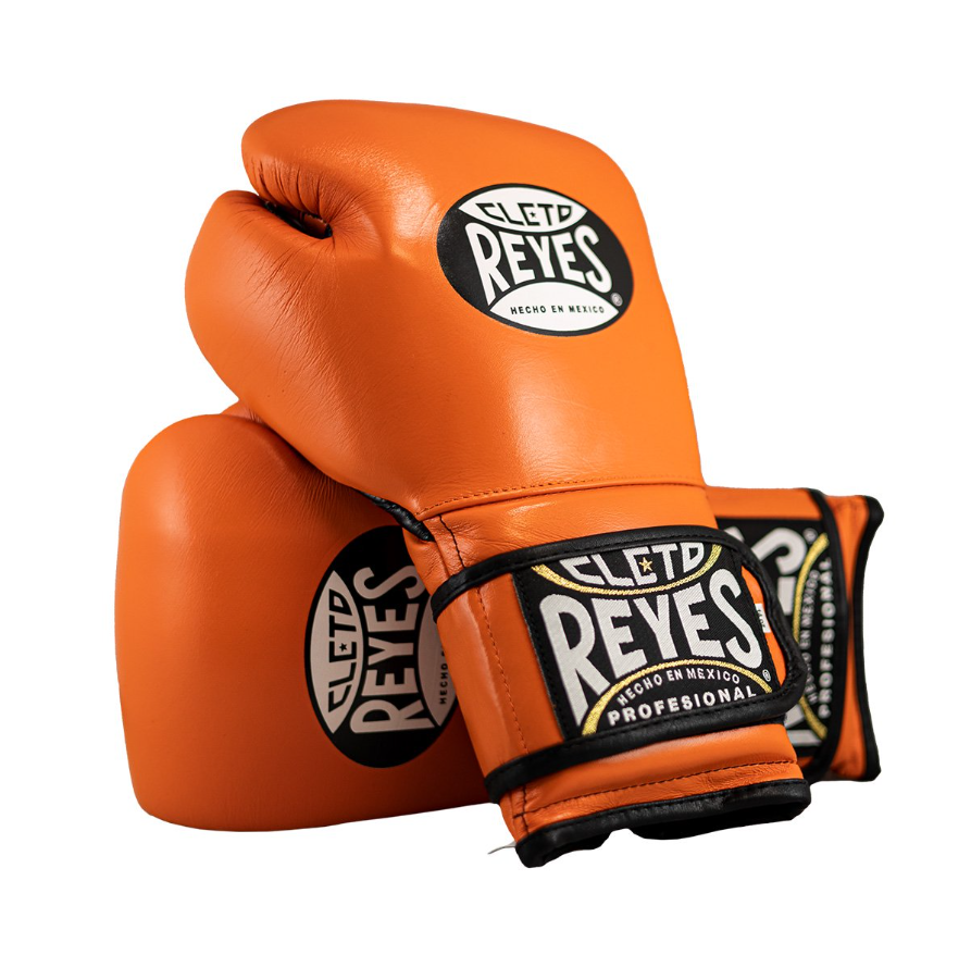 Customizable Orange Cleto Reyes Boxing Gloves, Cleto Reyes Velcro Boxing Gloves