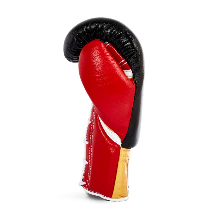 Black Gold & Red Winning Boxing Gloves, Pro Winning Velcro Boxing Gloves, Pro Winning Lace up Boxing Gloves, Christmas Gift for Men's and Women's, Thanksgiving Gifts for Him and Her- Black Gold & Red