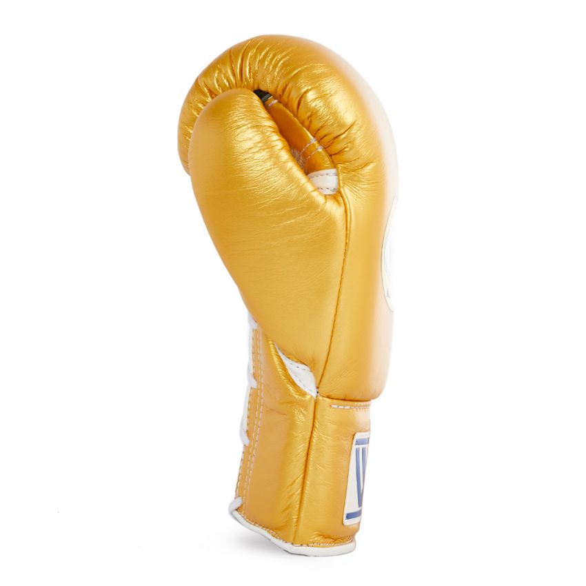 Gold Winning Boxing Gloves, Pro Winning Velcro Boxing Gloves, Pro Winning Lace up Boxing Gloves, Christmas Gift for Men's and Women's, Thanksgiving Gifts for Him and Her - Gold