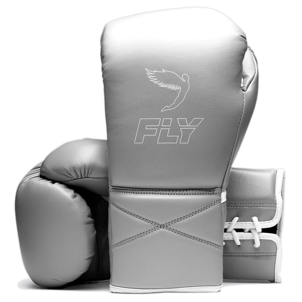 Customizable Grey Fly Boxing Gloves, Fly Lace up Boxing Gloves, Christmas Gift for Men's and Women's, Thanksgiving Gifts for Him and Her