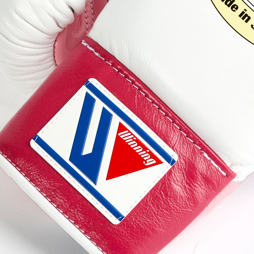 White Red and Sky Blue Winning Boxing Gloves, Pro Winning Lace up Boxing Gloves, Christmas Gift for Men's and Women's, Thanksgiving Gifts for Him and Her - White Pink & Sky Blue