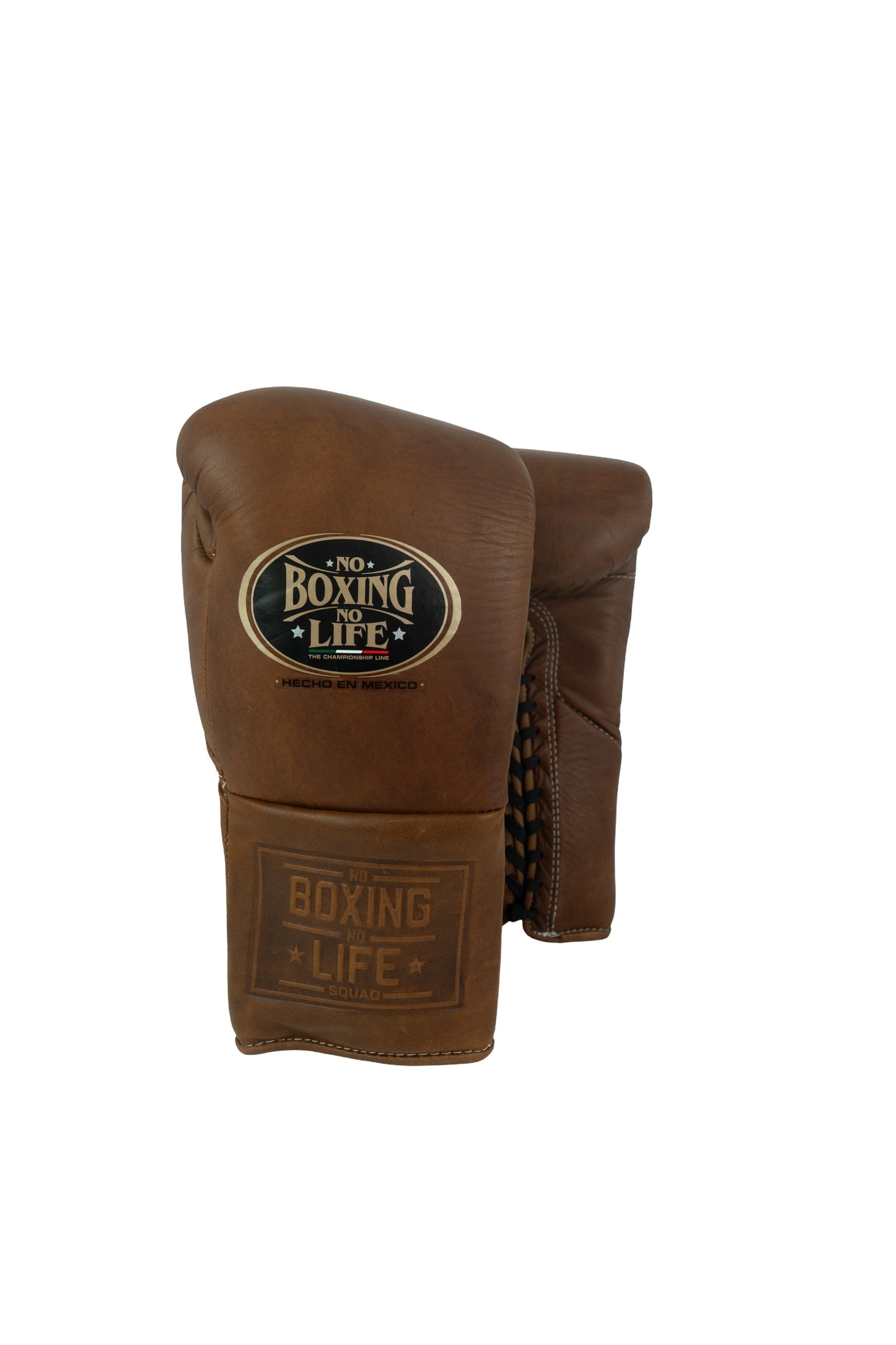 Customizable Brown No Boxing No Life Boxing Gloves, No Boxing No Life Lace Up Boxing Gloves, Christmas Gift for Men's and Women's, Thanksgiving Gifts for Him and Her