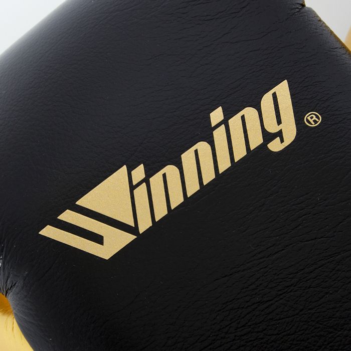 Black & Gold Winning Boxing Gloves, Pro Winning Lace up Boxing Gloves, Christmas Gift for Men's and Women's, Thanksgiving Gifts for Him and Her - Black & Gold