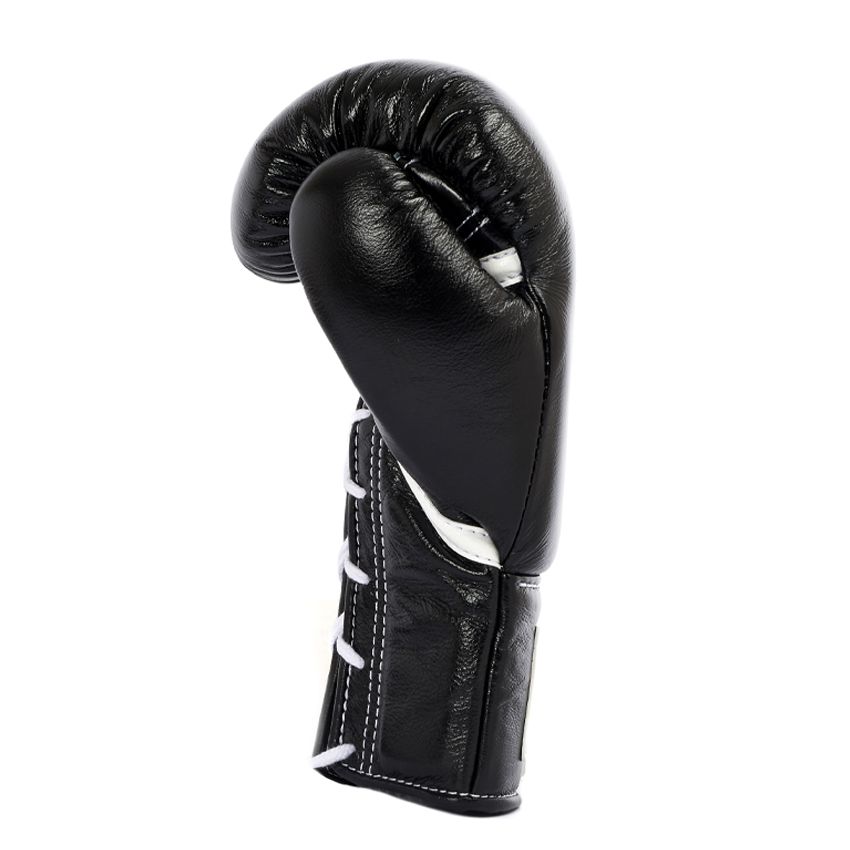 Black Winning Boxing Gloves, Pro Winning Velcro Boxing Gloves, Pro Winning Lace up Boxing Gloves, Christmas Gift for Men's and Women's, Thanksgiving Gifts for Him and Her - Black