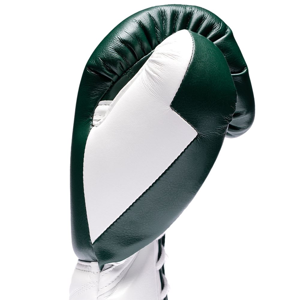 Customizable Green and White Fly Boxing Gloves, Fly Lace up Boxing Gloves, Christmas Gift for Men's and Women's, Thanksgiving Gifts for Him and Her