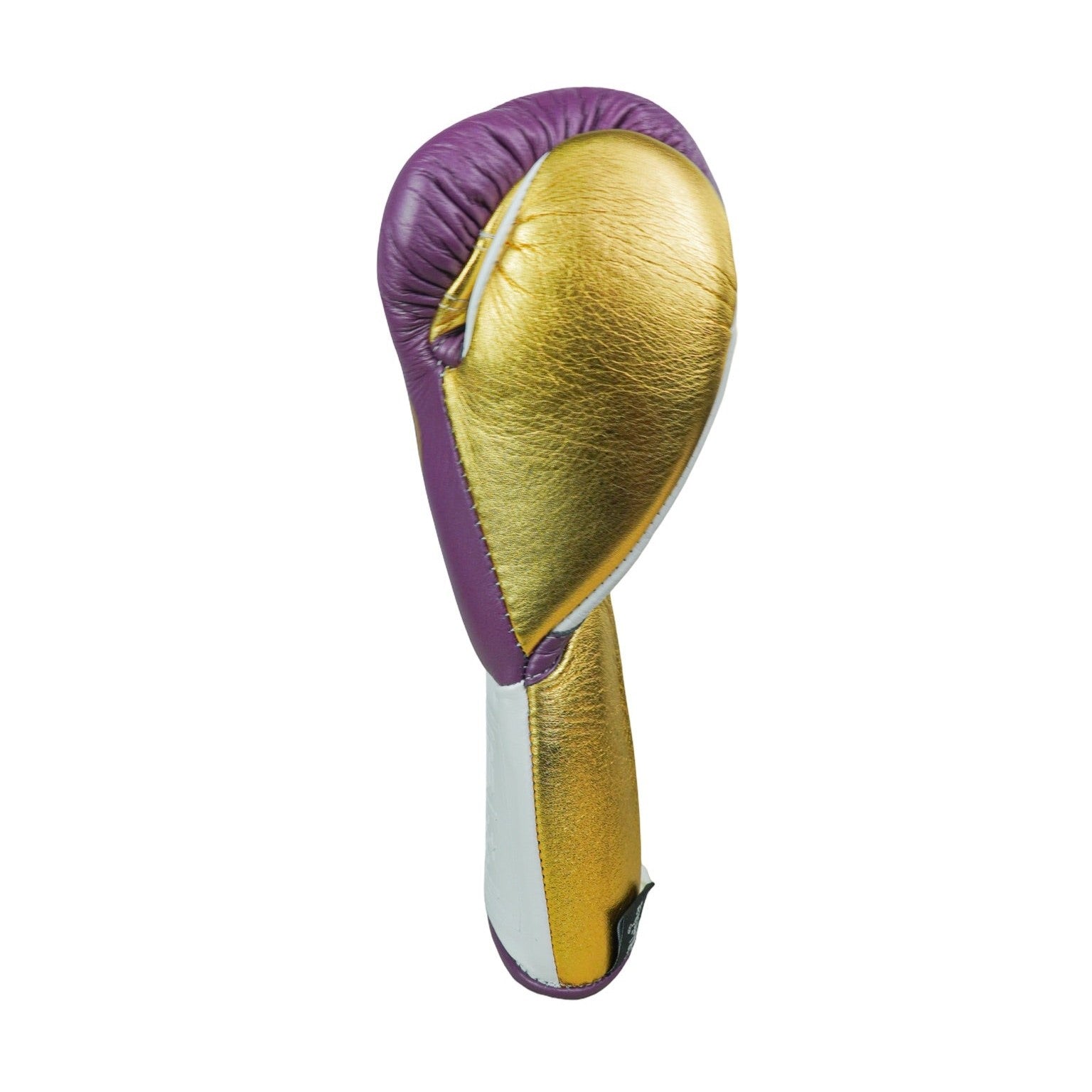 No Boxing No Life Fight Gloves - Grape/ Metallic Gold/ White