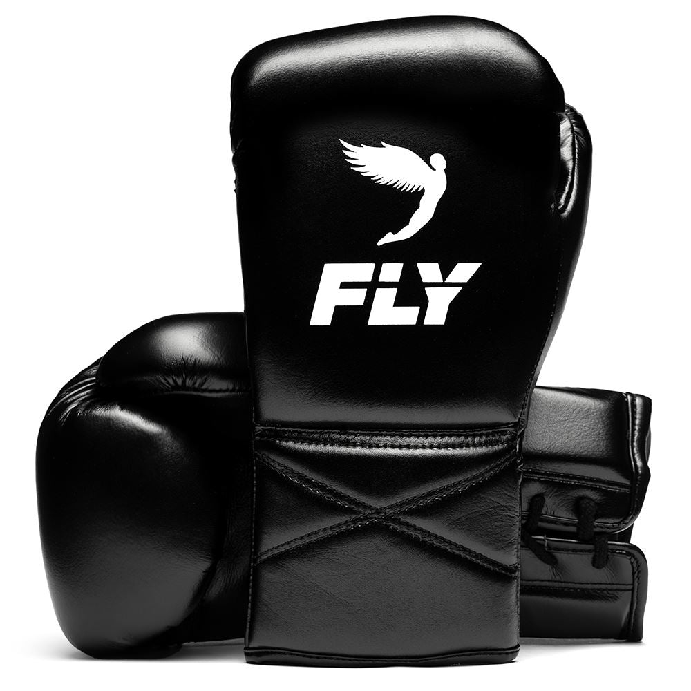 Customizable Black Fly Boxing Set, Fly Lace Up Boxing Gloves, Christmas Gift for Men's and Women's, Thanksgiving Gifts for Him and Her