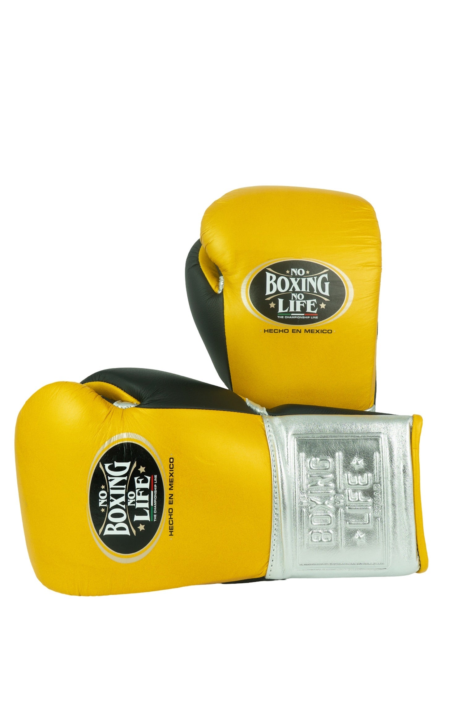 Customizable Yellow and Silver No Boxing No Life Boxing Gloves, No Boxing No Life Lace Up Boxing Gloves, Christmas Gift for Men's and Women's, Thanksgiving Gifts for Him and Her