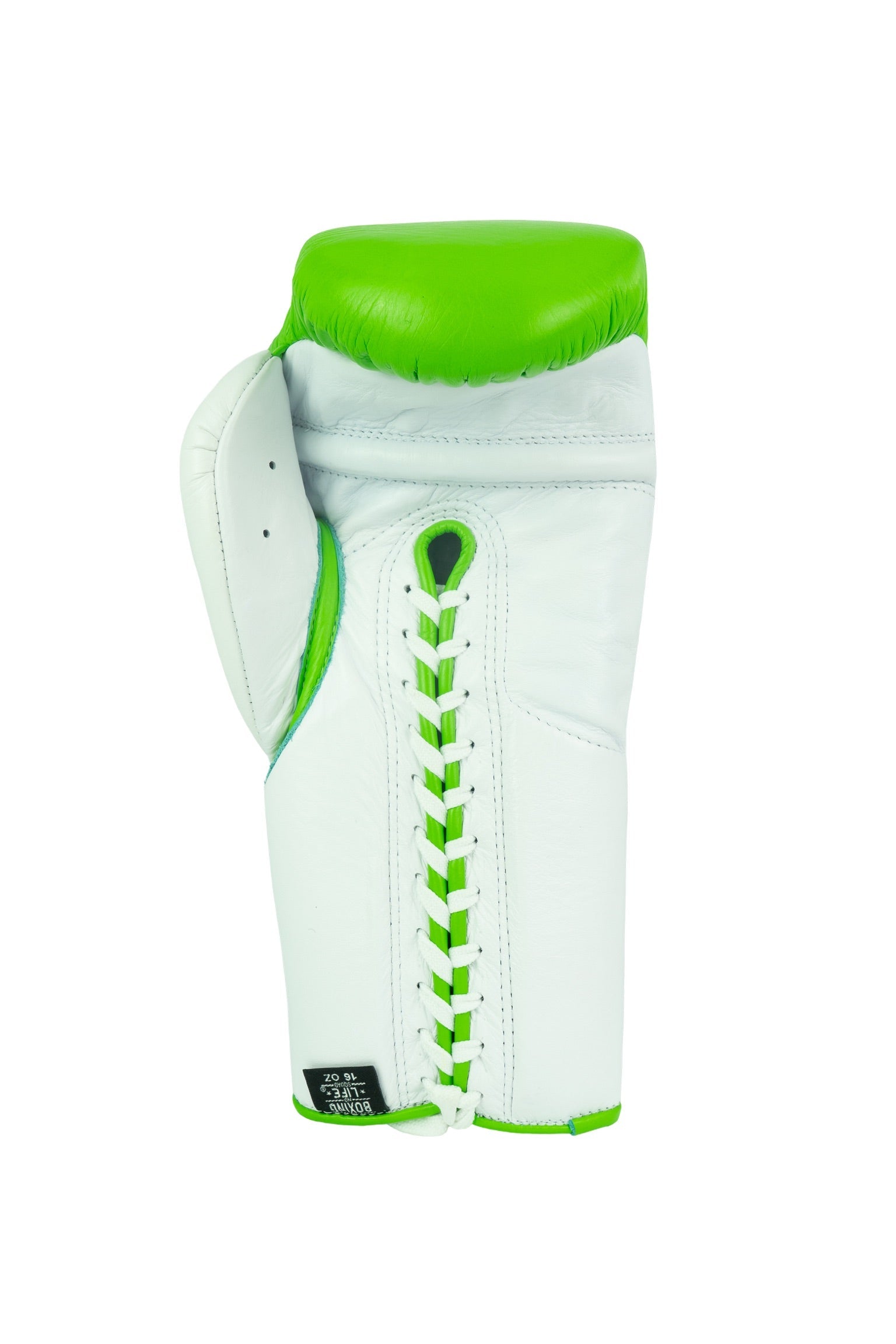 Customizable Apple Green and White No Boxing No Life Boxing Gloves, No Boxing No Life Lace Up Boxing Gloves, Christmas Gift for Men's and Women's, Thanksgiving Gifts for Him and Her