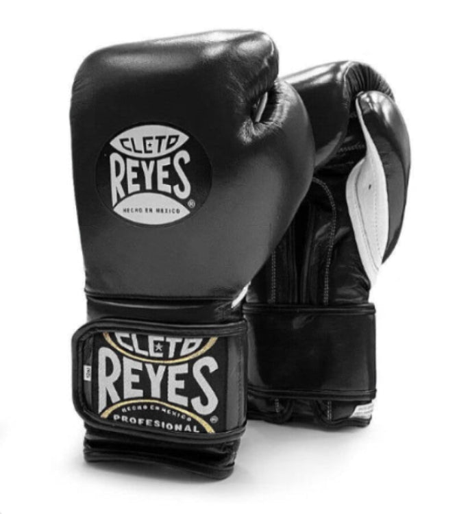 Customizable Black Cleto Reyes Boxing Gloves, Cleto Reyes Velcro Boxing Gloves