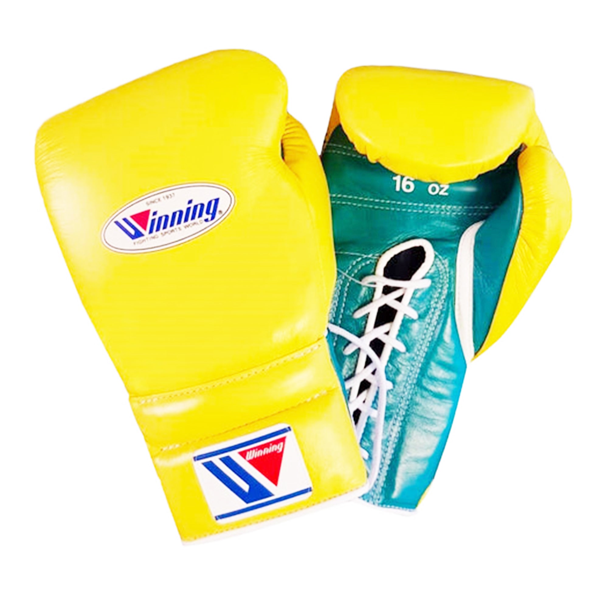 Customizable Yellow and Green Winning Boxing Sets With Cheeks Head Guard
