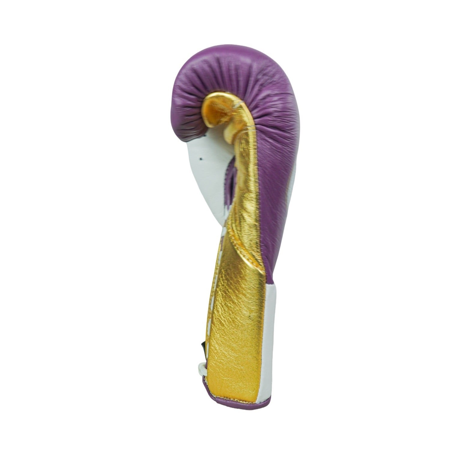 No Boxing No Life Fight Gloves - Grape/ Metallic Gold/ White