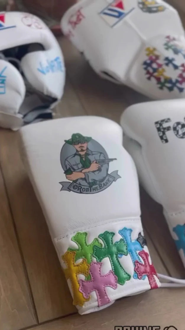 Customizable White Boxing Set Chrome Hearts Winning Boxing Sets, Winning Head and Groin