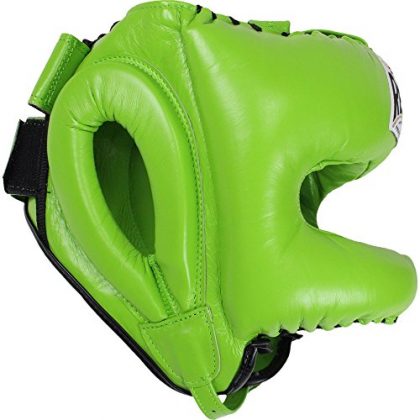 Customizable Green Cleto Reyes Boxing Sets Full Face Head Guard and Groin Protector