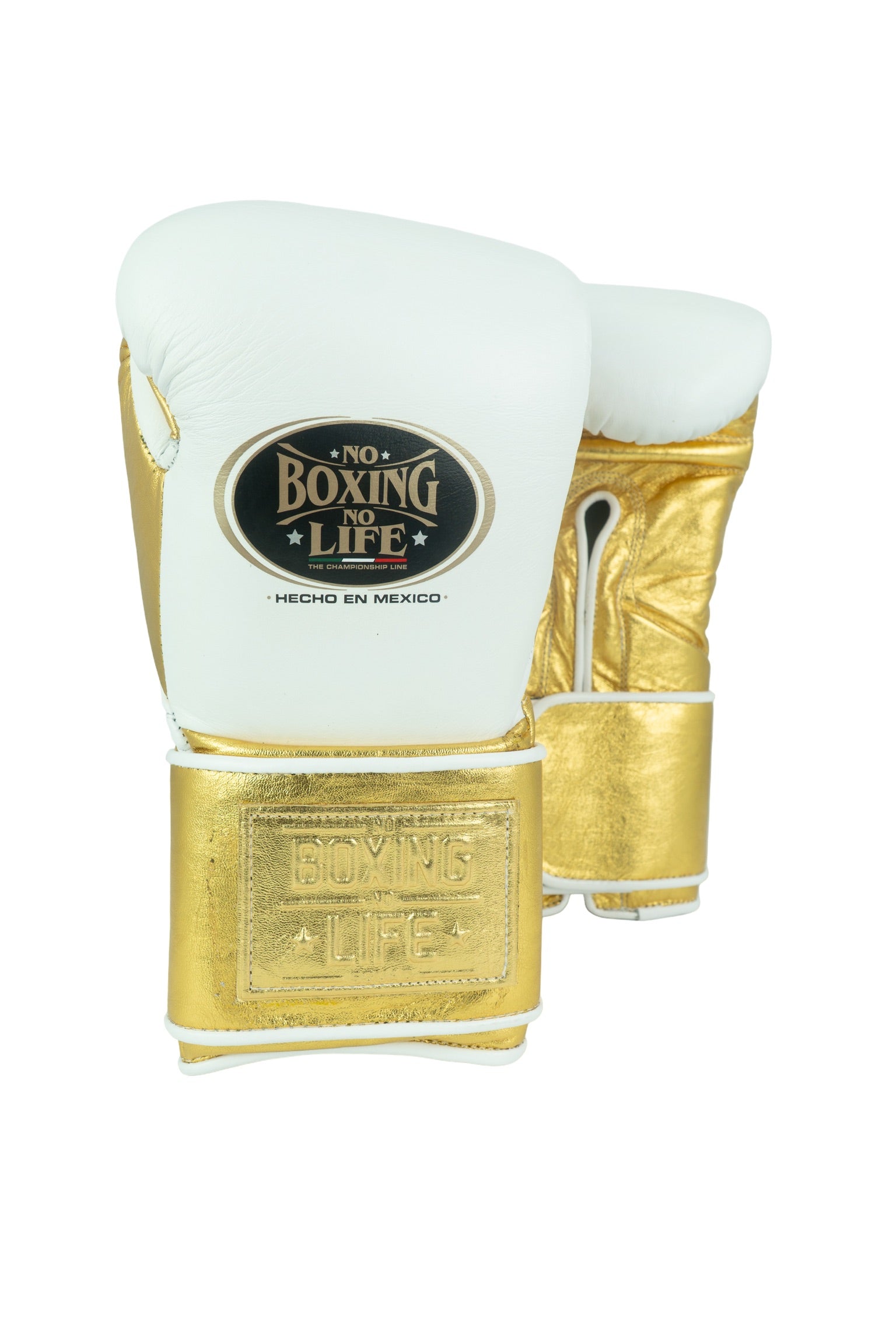 Customizable White and Gold No Boxing No Life Boxing Gloves, No Boxing No Life Lace Up Boxing Gloves, Christmas Gift for Men's and Women's, Thanksgiving Gifts for Him and Her