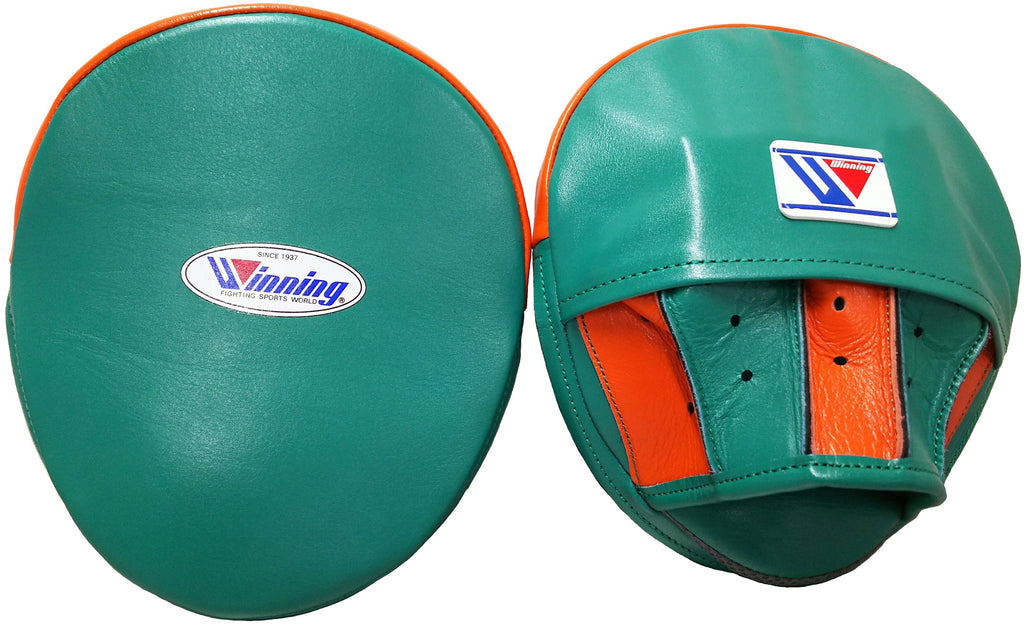 Winning Oval Curved Punch Mitts - Red · White · Gray