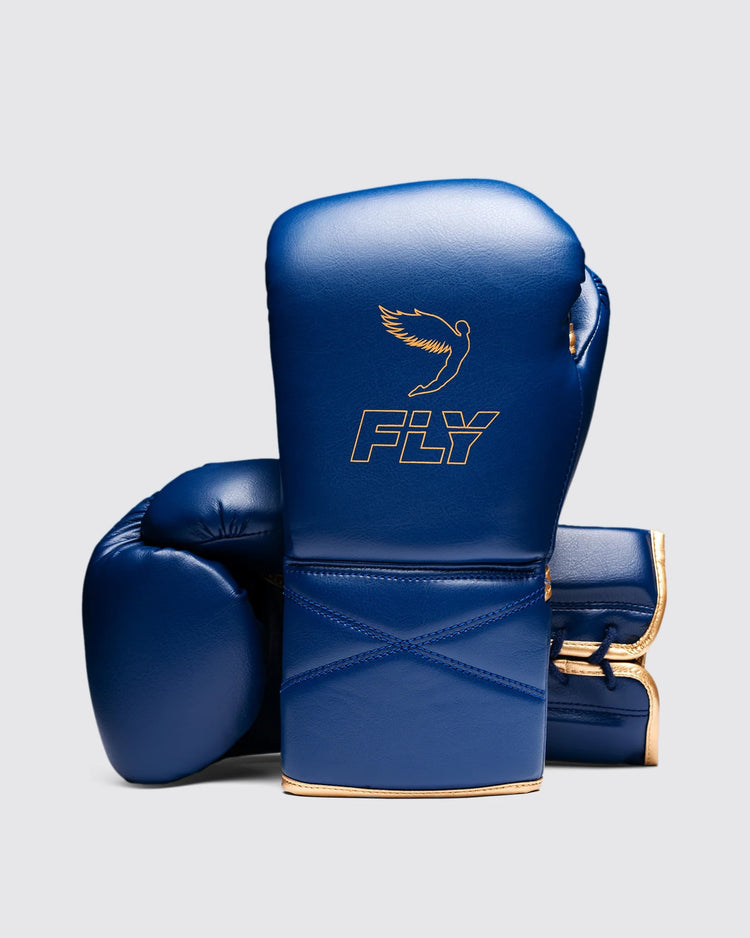 Customizable Blue Fly Boxing Gloves, Fly Lace up Boxing Gloves, Christmas Gift for Men's and Women's, Thanksgiving Gifts for Him and Her