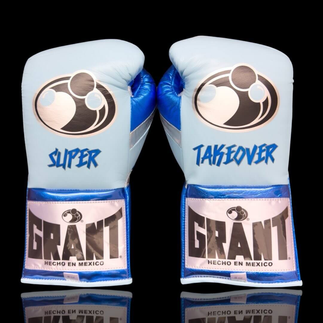 Customizable Grant Boxing Gloves Sky-Blue/Blue Training