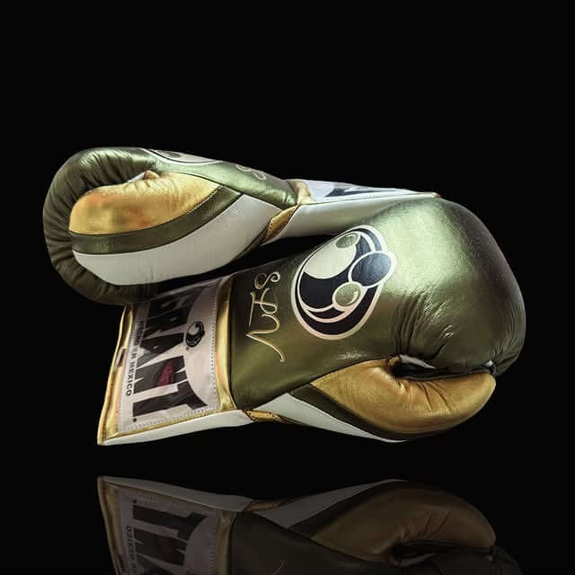 Customizable Grant Boxing Gloves Green/White/Gold Fitness Boxing