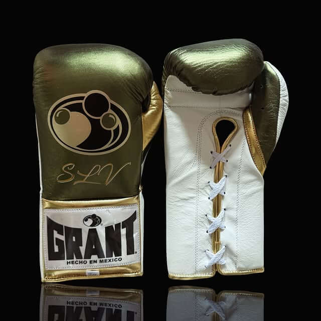 Customizable Grant Boxing Gloves Green/White/Gold Fitness Boxing