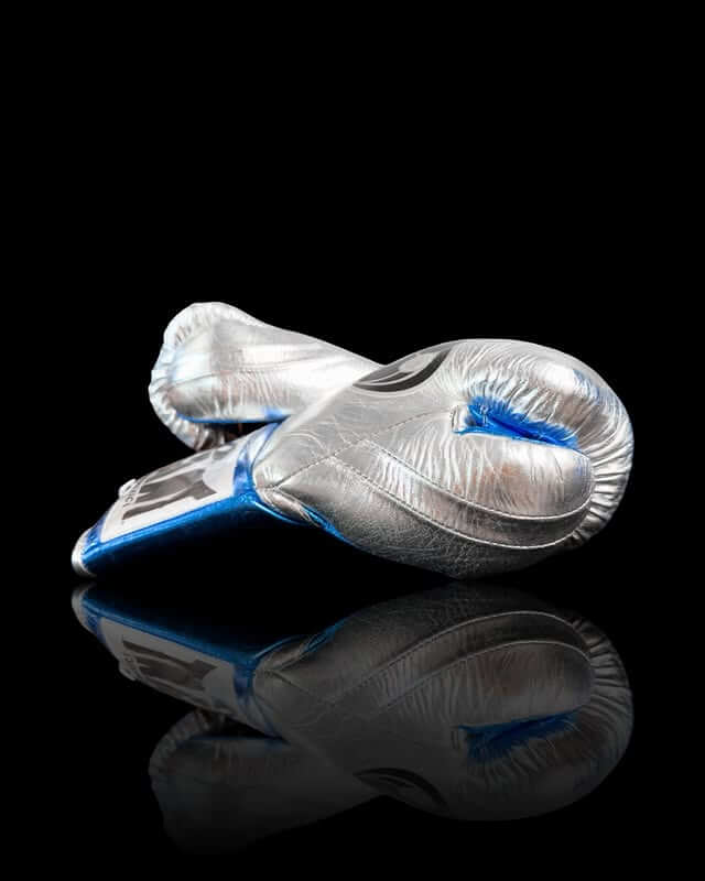 Customizable Grant Boxing Gloves Silver/Red/Blue Training