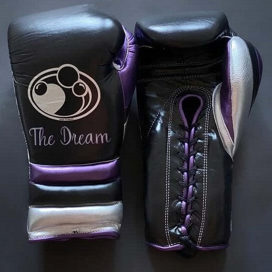 Customizable Black/Purple/Silver Grant Boxing Sets With Cheeks Head Guard and Groin Guard Protector