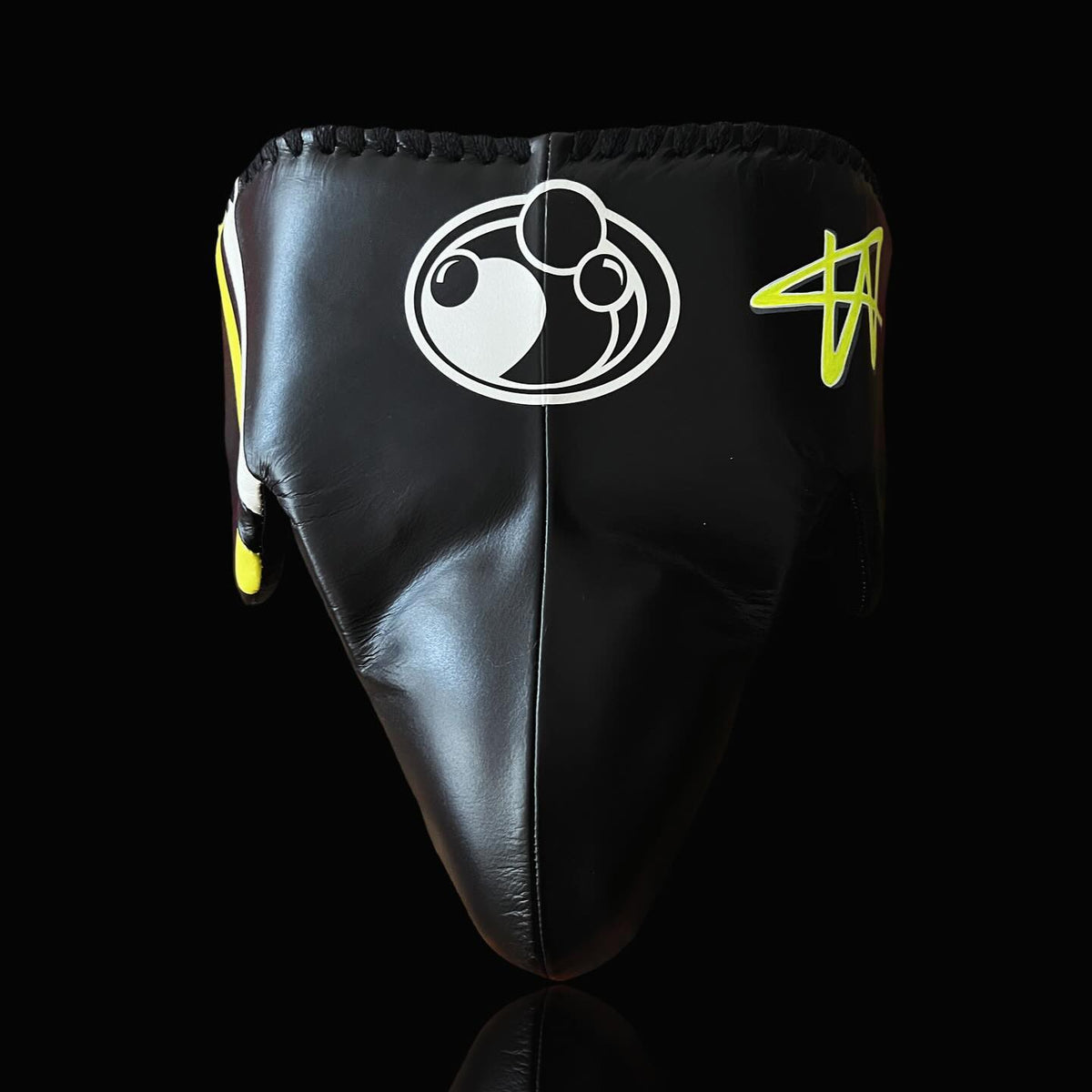 Customizable Black/Yellow/White Grant Boxing Sets With Groin Guard Protector