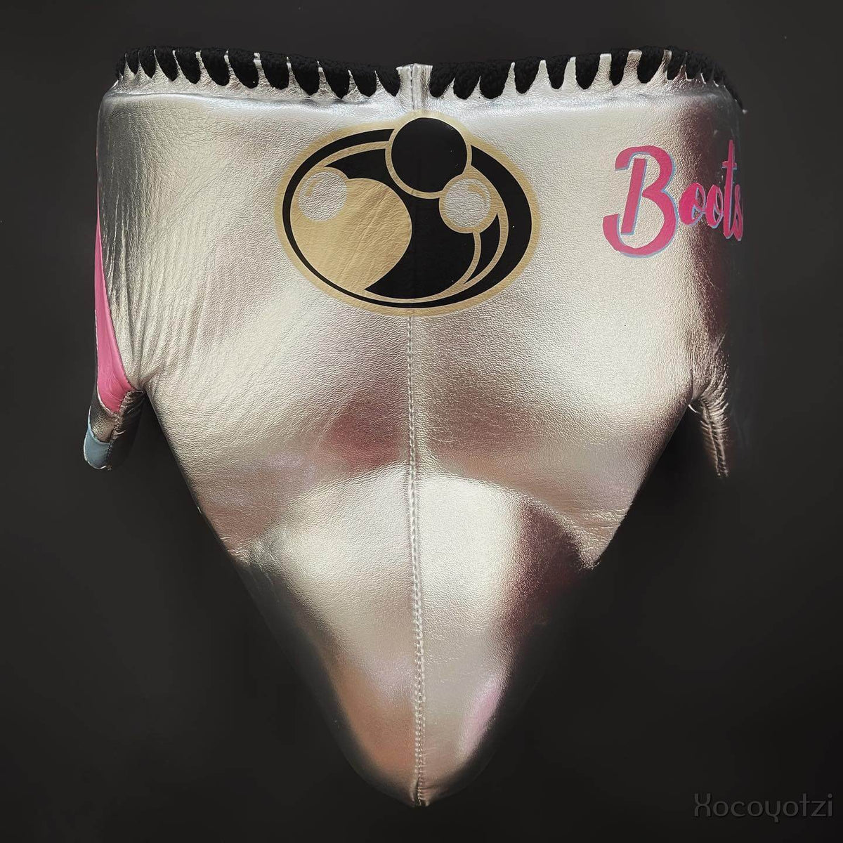Customizable Silver/Blue/Pink Grant Boxing Sets With Cheeks Head Guard and Groin Guard Protector