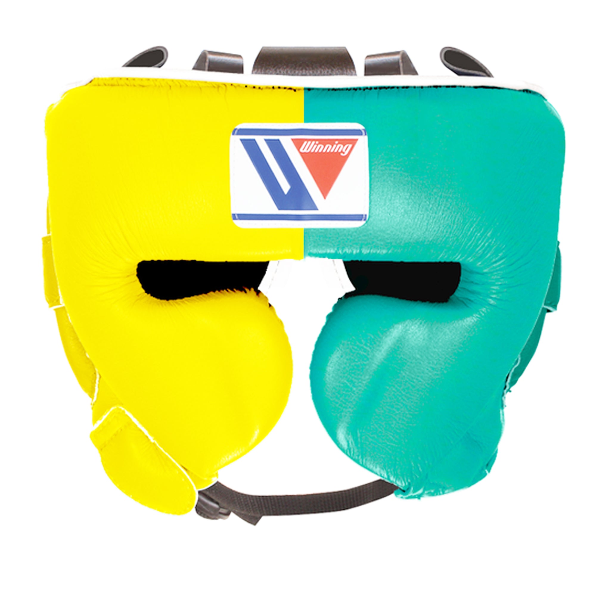 Customizable Yellow and Green Winning Boxing Sets With Cheeks Head Guard