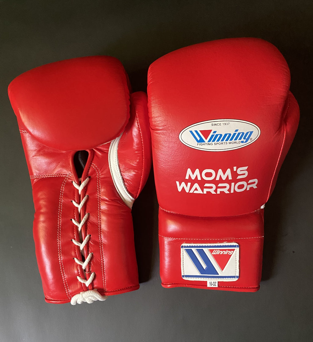 Customizable Red Winning Boxing Sets With Cheeks Head Guard