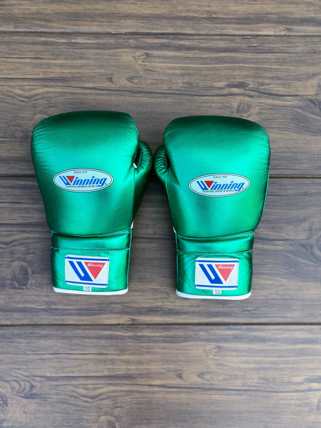 Customizable Green Winning Boxing Sets With Nose Bar Head Guard