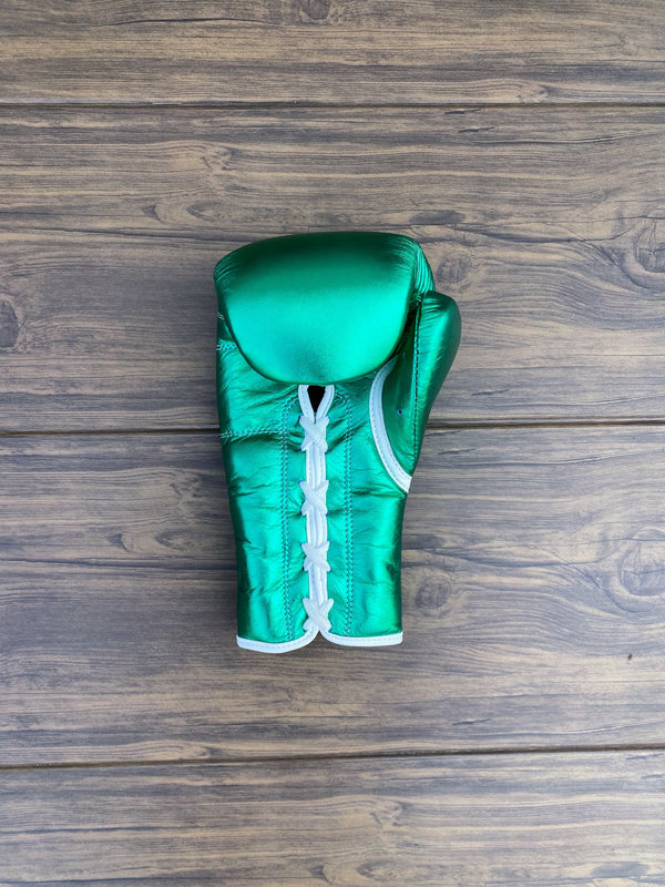 Customizable Green Winning Boxing Sets With Nose Bar Head Guard