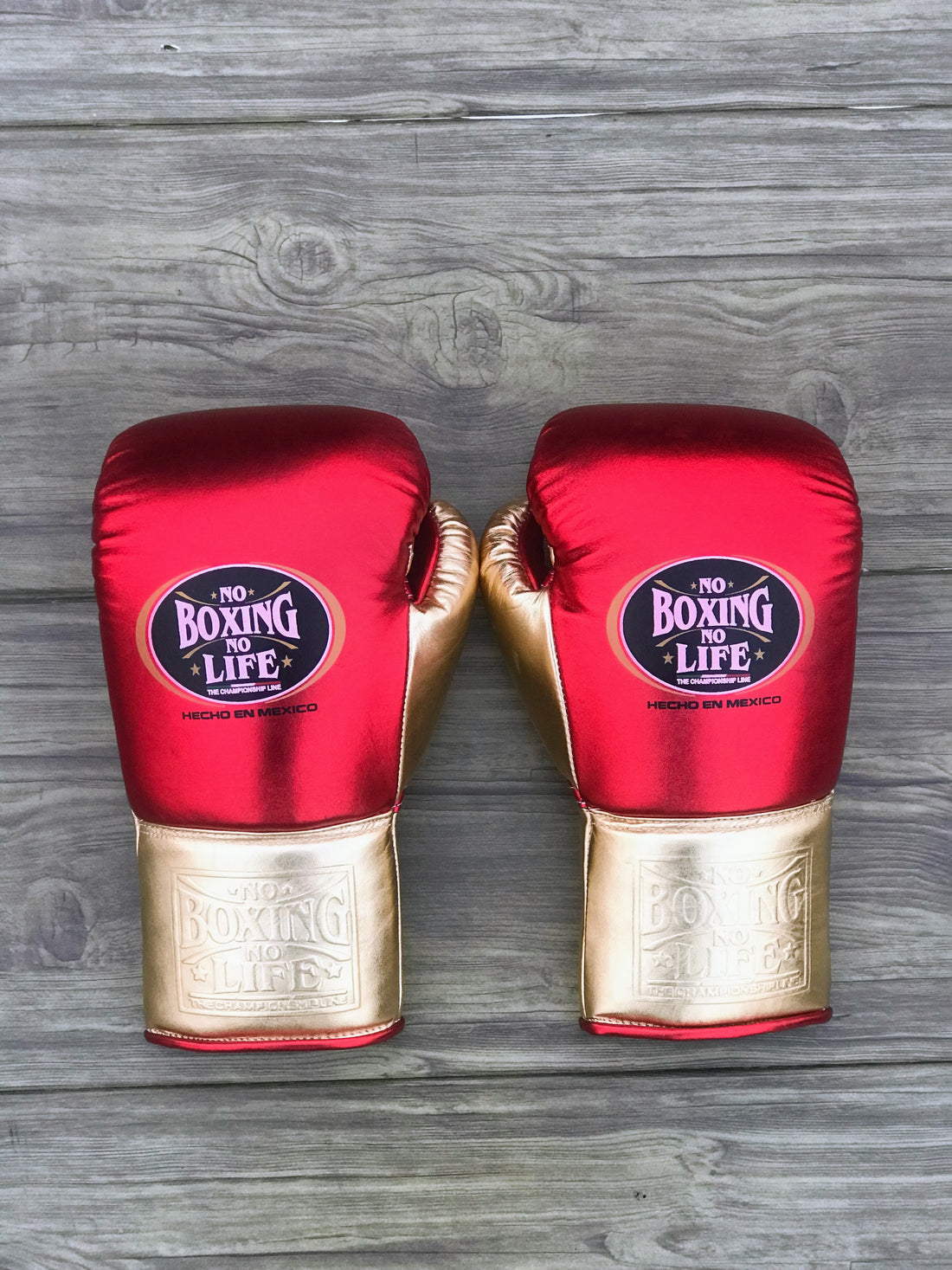 Customizable Red and Gold No Boxing No Life Boxing Sets With Cheeks Head Guard
